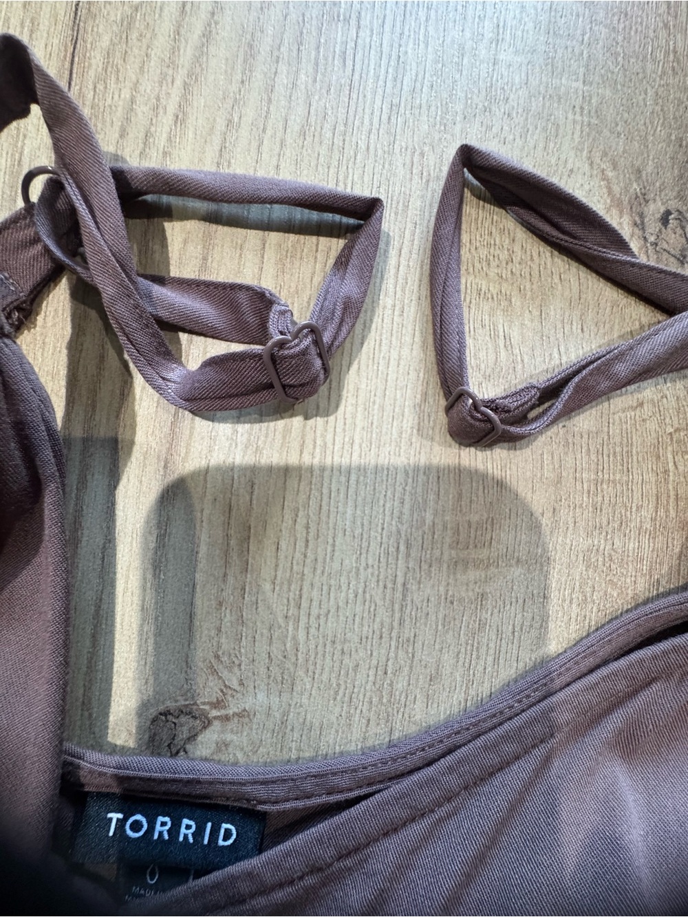 torrid Brown V-Neck Spaghetti Strap Camisole - Picture 3 of 6